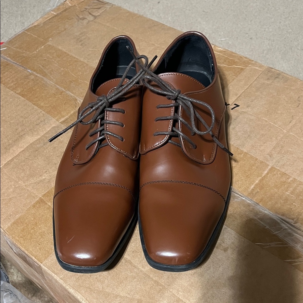JFW Elegant Cognac Men's Oxfords